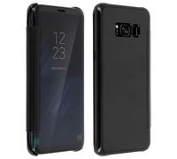 Custodia a Libro Clear View Specchio per Galaxy S8 - Nera