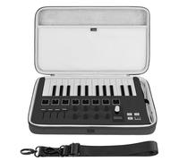 Custodia a mano per controller tastiera MIDI USB Geekria, compatibile con Arturia MiniLab 3 / MiniLab MkII 25 Slim-Key, borsa da viaggio rigida (grigio scuro)