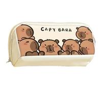 Custodia a matita Capybara, custodia a matita capacità più livelli, kawaii carina impermeabile, sacchetto con cerniera per le forniture per la scuola domestica Capybara, capacità