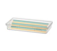 Custodia a matita chiara di grande capacità, custodia a matita trasparente,Box di archiviazione della classificazione del cassetto - Distributori di titoli di rifornimento da scrivania, organizzatori