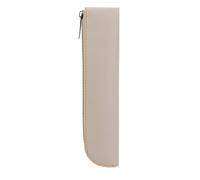 Custodia a matita, organizzatore di articoli di cartoleria, custodia a matita slim in pelle, 20x4x1cm, design in pelle per PU estetico vintage di grande capacità per studenti e viaggi di lavoro, busin