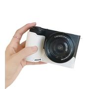 Custodia a mezza copertura in pelle PU alla moda per ZVE10 II, ideale per blogger di viaggi e appassionati di fotografia, fodera morbida per fotocamera