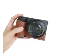 Custodia a mezza copertura in pelle PU alla moda per ZVE10 II, ideale per blogger di viaggi e appassionati di fotografia, fodera morbida per fotocamera