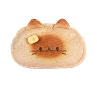 Custodia A - Plushing Cute Toast Cat Design Organizer Per Materiali Di Svolta A Scuola, Di Grande Capacità Con Chiusura Con Cerniera, Borsa Per La Cartoleria Per Ragazzi Ragazze Adoles
