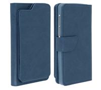 Custodia a Portafoglio Avizar Blu Scuro per Smartphone da 5,3" a 5,5"