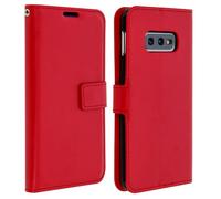 Custodia a portafoglio Avizar vintage rossa per Samsung Galaxy S10e