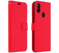 Custodia a portafoglio Avizar vintage rossa per Xiaomi Mi A2