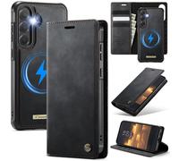 Custodia a portafoglio CaseMe per Samsung Galaxy S23FE, compatibile con MagSafe, con protezione RFID, supporto a ribalta, antiurto, magnetica e