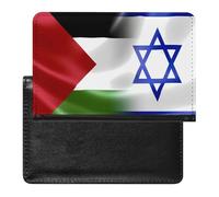 Custodia a portafoglio da viaggio con bandiera della Palestina Israele e Palestina, con scomparto per carte di credito, per donne e uomini