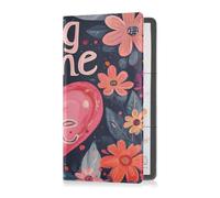 Custodia a portafoglio in pelle di alta qualità per uomo e donna, essenziale per carte, documenti essenziali, patente di guida, documenti di San Valentino, fiori Ture Love Heart Hug Me, San Valentino