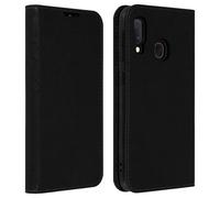Custodia Galaxy A20e Folio Pelle Originale Porta Carte Supporto Video Nero