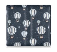 Custodia a portafoglio in pelle PU blu navy con porta carte di credito e carte di assicurazione per conducente, proprietari di auto, rimorchio, moto, barca, Teatro Mongolfiera Blu marino, 1 size