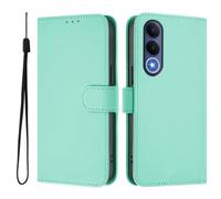 Custodia a portafoglio in pelle PU per VIVO V70 FE, custodia a libro con blocco RFID, scomparti per carte di credito, chiusura magnetica e supporto integrato. Verde menta