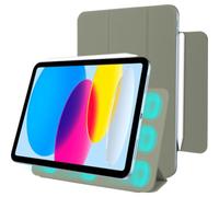 Custodia a portafoglio magnetica trifold per Apple iPad 11 (2025/2022), verde