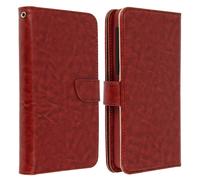Custodia a portafoglio marrone Avizar per smartphone da 5,3" a 5,5"