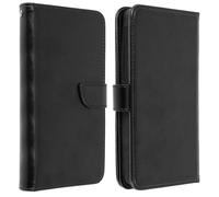 Custodia a portafoglio nera Avizar per smartphone da 5" a 5,3"