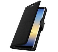 Custodia per Galaxy Note 8 tipo Portafoglio Stile Vintage Nera