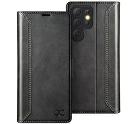 Custodia a portafoglio OCASE Retro Series compatibile con Galaxy S22 Ultra 5G [Slot per carte] [Blocco RFID] [Guscio interno in TPU] [Supporto] C