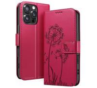 Custodia a portafoglio per iPhone 16 Pro Max Design premium Fiori Farfalla