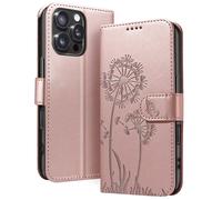 Custodia a portafoglio per iPhone 16 Pro Max Design premium Fiori Farfalla