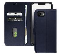 Custodia a Portafoglio per iPhone 17e Serie Chesterfield Granata Funzione Stand
