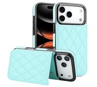 Custodia a portafoglio per iPhone con porta carte di credito, in pelle PU, chiusura magnetica, con cavalletto e slot per schede, design resistente agli urti per telefono Apple (verde chiaro)