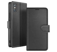 Custodia a Portafoglio per iPhone X / XS Funzione Supporto e Linguetta Magnetica