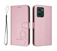 Custodia a portafoglio per Nokia HMD Pulse PRO/HMD Pulse/HMD Pulse Plus, in pelle PU, con blocco RFID, slot per carte di credito, supporto per notebook, antiurto, rosa