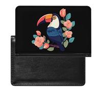 Custodia a portafoglio per passaporto con rosa tucano con slot per carte di credito custodia per passaporto da viaggio, Stile:, Taglia unica