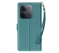 Custodia a portafoglio per Redmi 15C magnetica cinturino polso e supporto