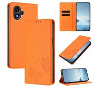 Custodia a portafoglio per TCL K70 SE, in pelle PU e TPU, chiusura magnetica, con blocco RFID, 2 slot per carte e tasca per contanti, paraurti antiurto, funzione cavalletto, farfalla in rilievo