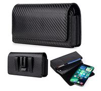 Custodia a portafoglio per telefono cellulare, con clip da cintura in metallo per iPhone 16 Pro Max, Samsung Galaxy S25 Ultra A16 A55 HONOR X6b X7b Moto G85 G55 OnePlus 13 Google Pixel 8 Pro