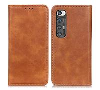 Custodia a portafoglio per Xiaomi Mi 10S, in pelle PU di alta qualità, con cavalletto e scomparti per carte di credito, chiusura magnetica, antiurto, custodia protettiva (marrone)