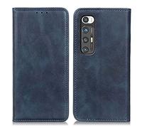 Custodia a portafoglio per Xiaomi Mi 10S, in pelle PU di alta qualità, con cavalletto e scomparti per carte di credito, chiusura magnetica, antiurto, custodia protettiva (blu)