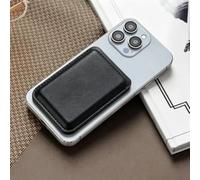 Custodia a portafoglio pieghevole nascosta in pelle per telefono con tasca magnetica per iPhone 17 16 15 14 13 Pro Max Travel Daily Carry (nero)