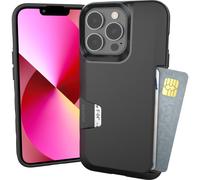 Custodia a portafoglio Smartish per iPhone 13 Pro - Wallet Slayer Vol. 1 [Sottile e Protettiva] Porta carte di credito - Custodia con scomparto p