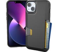 Custodia a portafoglio Smartish per iPhone 14 Plus - Wallet Slayer Vol. 1 [Sottile e Protettiva] Porta carte di credito - Custodia con scomparto