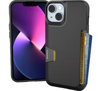 Custodia a portafoglio Smartish per iPhone 14 - Wallet Slayer Vol. 1 [Sottile e Protettiva] Porta carte di credito - Black Tie Affair