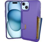 Custodia a portafoglio Smartish per iPhone 15 Plus - Wallet Slayer Vol. 1 [Sottile e protettiva] Porta carte di credito - Custodia con scomparto