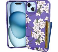 Custodia a portafoglio Smartish per iPhone 15 Plus - Wallet Slayer Vol. 1 [Sottile e protettiva] Porta carte di credito - Custodia con scomparto
