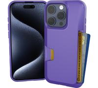Custodia a portafoglio Smartish per iPhone 15 Pro - Wallet Slayer Vol. 1 [Sottile e protettiva] Porta carte di credito - Custodia con scomparto p