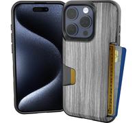 Custodia a portafoglio Smartish per iPhone 15 Pro - Wallet Slayer Vol. 1 [Sottile e protettiva] Porta carte di credito - Custodia con scomparto p