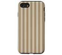 Custodia a righe beige tortora vaniglia latte estetica Custodia per iPhone SE (2020) / 7 / 8
