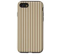 Custodia a righe beige tortora vaniglia latte estetica Custodia per iPhone SE (2020) / 7 / 8