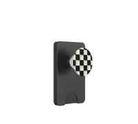 Custodia a Scacchi Bianco Nero per 3D Shadow Grid Art PopSockets PopWallet per MagSafe