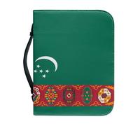 Custodia A Tema Bibbia Di Grande Capacità Con Manico - Regali Artistici Per Uomini E Ragazze Classica Borsa Da Trasporto Elegante Con Motivo Della Bandiera Nazionale Del Turkmenistan