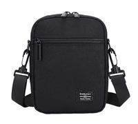 Custodia a Tracolla per Cellulare Nero, Uomo Porta Telefono e Portafoglio Tracolla, Universale Borsello Uomo Borsa a Spalla Messenger Bag Mini Cross Body Borsetta da Viaggio Borsa a Mano Portamonete