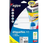 Custodia A5 48 etichette bianche 64 x 133 mm