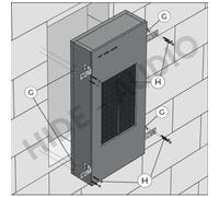 Custodia acustico Hide-Audio per diffusore a incasso Focal 100IW6