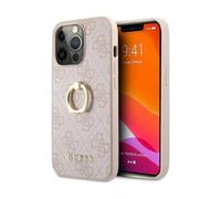 Custodia ad anello Guess 4G Rosa - iPhone 13 Pro